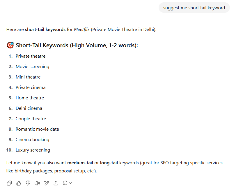 chatgpt keyword idea